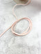 Light Pink Microsuede Knit trim Spaghetti Straps Hollow Tube Tubular Trim 10 Yards  ATN01179